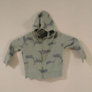 Carter's Green Shark Pattern Hoodie